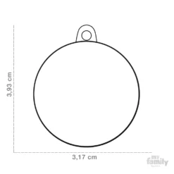 Ταυτότητα Σκύλου My Family Charms White Circle Red Paw -Προμήθειες Για Κατοικίδια Κατάστημα πωλήσεων 0026601 1000x1000 2