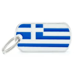 Ταυτότητα Σκύλου My Family Greek Flag - Ελληνική Σημαία