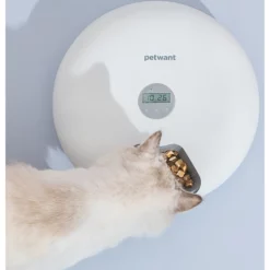 Αυτόματη Ηλεκτρονική Ταΐστρα Σκύλου και Γάτας Pet Feeder 180ml X 6 γεύματα Λευκό -Προμήθειες Για Κατοικίδια Κατάστημα πωλήσεων 05574 2 1000x1000h 1