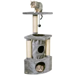 Γατόδεντρο Flamingo Midas Grey 38x38x105cm