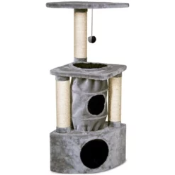 Γατόδεντρο Flamingo Midas Grey 38x38x105cm -Προμήθειες Για Κατοικίδια Κατάστημα πωλήσεων 1031284 E 01 1000x1000h