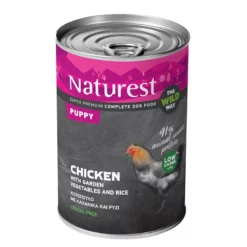 Naturest Puppy Κοτόπουλο με Λαχανικά και Ρύζι 800gr X 6τμχ