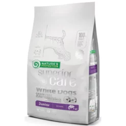 Nature's Protection Superior Care White Dog All Breed Junior GF με σολομό 10kg