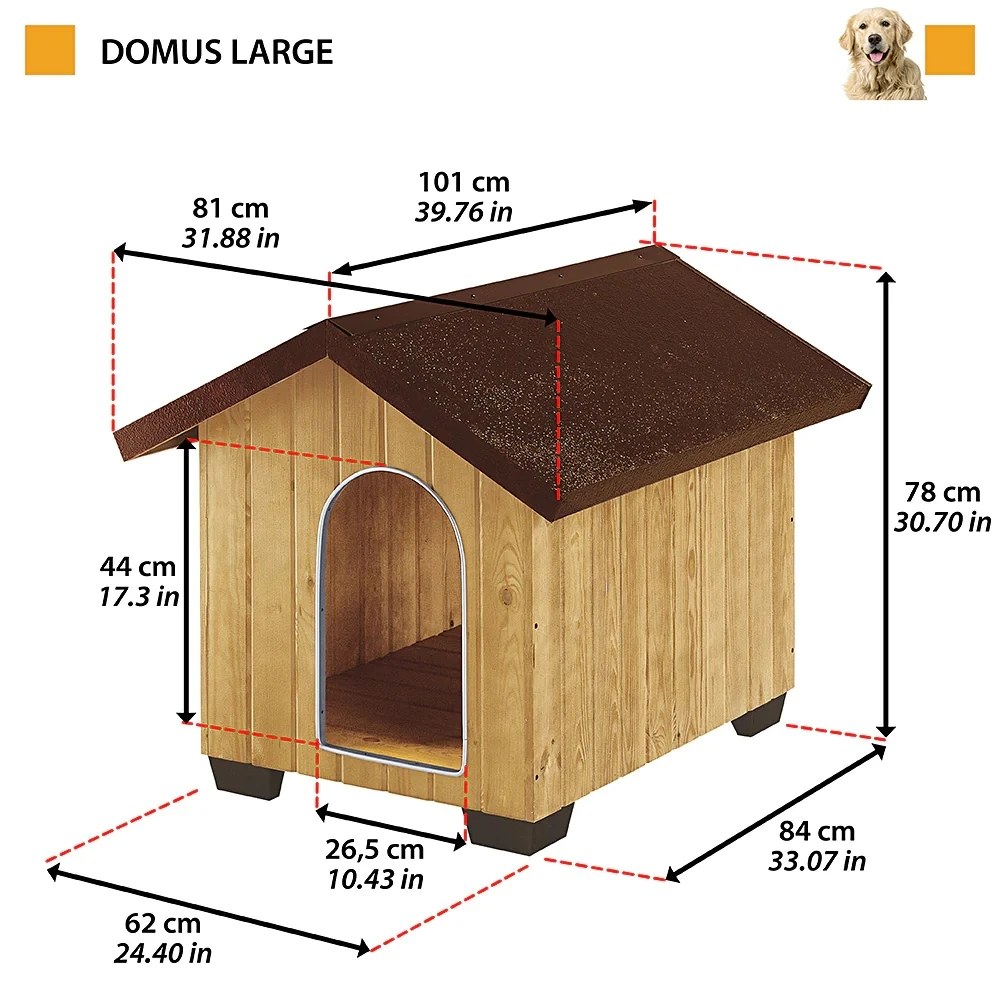 Σπιτάκι Σκύλου Domus Large 81 X 101 X H 78 Cm Ferplast 3 Σπιτάκι Σκύλου Domus Large 81 X 101 X H 78 Cm Ferplast - Image 3