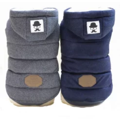 OEM Μπουφάν Σκύλου με Κουκούλα Μπλε XLarge 33-37cm