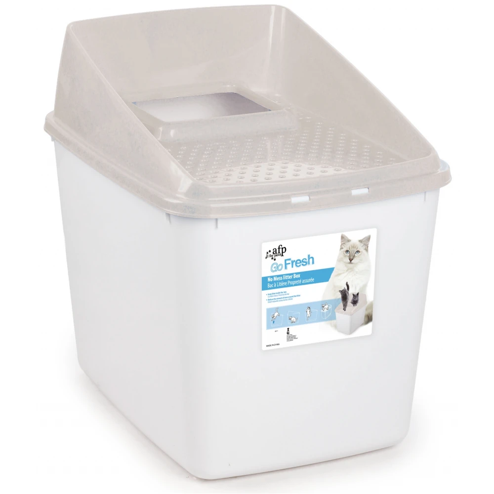 Κλειστή τουαλέτα γάτας AFP No Mess 40x53x50.5cm Μπεζ 2 Κλειστή τουαλέτα γάτας AFP No Mess 40x53x50.5cm Μπεζ - Image 2