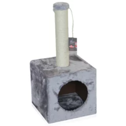 Cat Tree Cube Γκρι 31x31x67h Cm