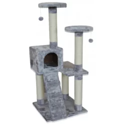 Γατόδεντρο Double Tower της Pet Interest 130cm Γκρι