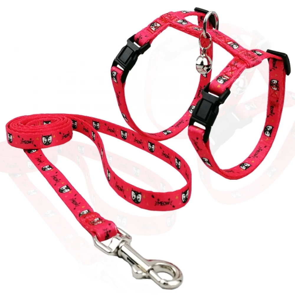 Σαμαράκι γάτας με λουρί Pet Interest Meow Coral Small 2 Σαμαράκι γάτας με λουρί Pet Interest Meow Coral Small - Image 2