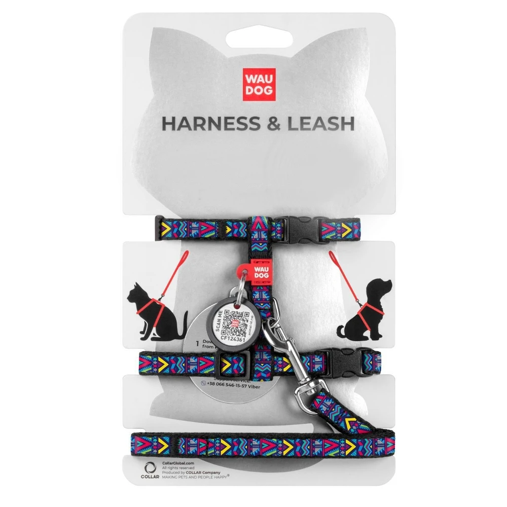Waudog Cat Indie Οδηγός και Επιστήθιο 1x25-40cm με SmartID 2 Waudog Cat Indie Οδηγός και Επιστήθιο 1x25-40cm με SmartID - Image 2