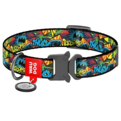 Περιλαίμιο WauDog Batman Bright Metal 2,5x35-58cm με SmartID
