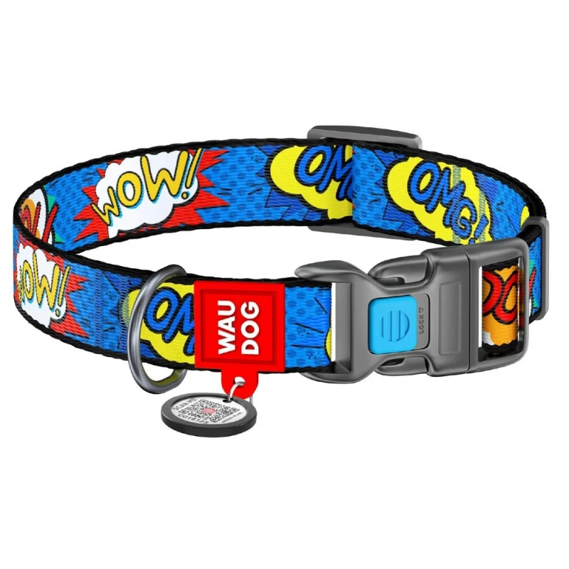 Περιλαίμιο WauDog WOW Plastic 2,5x35-58cm με SmartID 1 Περιλαίμιο WauDog WOW Plastic 2,5x35-58cm με SmartID