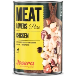 Josera Meat Lovers Pure Chicken Grain Free 6x400gr (3 + 3 Δώρο)