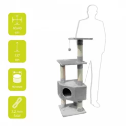 Ονυχοδρόμιο Europet Classic Eco Tree Loona 40x40x135cm -Προμήθειες Για Κατοικίδια Κατάστημα πωλήσεων 4047059413258 drw webl 1614862525356 1000x1000 1