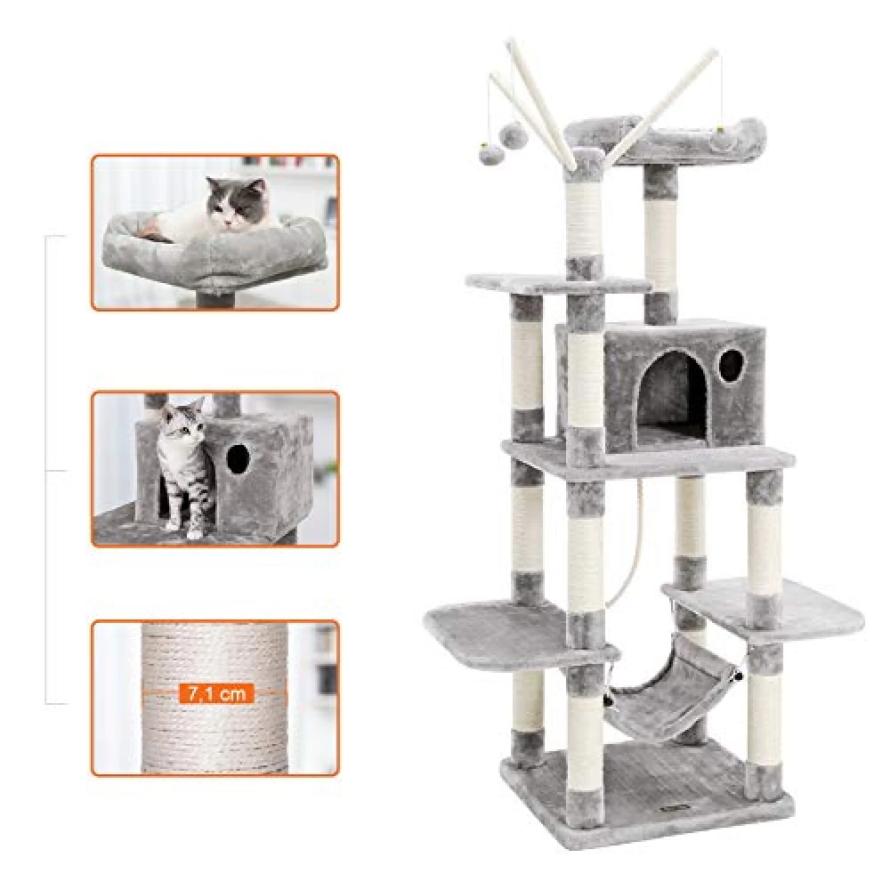 OEM Γατόδεντρο - Ονυχοδρόμιο Big Tower 154cm 6 OEM Γατόδεντρο - Ονυχοδρόμιο Big Tower 154cm - Image 6