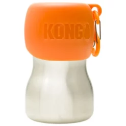 Kong H2O Ανοξείδωτο μπουκάλι νερού & μπωλ ταξιδίου 270ml Πορτοκαλί Small