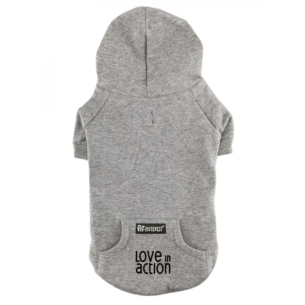 Φούτερ Σκύλου Cotton Hoodies με κουκούλα XLarge 51cm Γκρι 2 Φούτερ Σκύλου Cotton Hoodies με κουκούλα XLarge 51cm Γκρι - Image 2