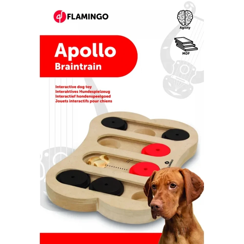Διαδραστικό Παιχνίδι Σκύλου Flamingo Brain Train Apollo 30x20cm 3 Διαδραστικό Παιχνίδι Σκύλου Flamingo Brain Train Apollo 30x20cm - Image 3
