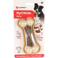 Παιχνίδι Σκύλου Κόκκαλο Flamingo Toy Nylohide Bone Medium 14cm