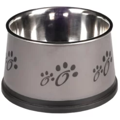 Μπολ πιατάκι ανοξείδωτο Flamingo Long Eared Fusion 900ml για σκύλους με μακριά αυτιά