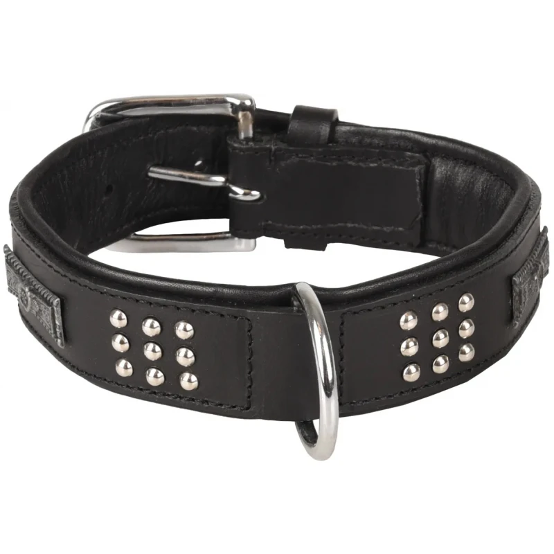 Δερμάτινο Περιλαίμιο Σκύλου Flamingo Sedona Medium 3,7x34-40cm Μαύρο 1 Δερμάτινο Περιλαίμιο Σκύλου Flamingo Sedona Medium 3,7x34-40cm Μαύρο