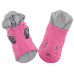 Μπουφανάκι Σκύλου Sportive με Κουκούλα της Pet Interest Ροζ Medium 28cm