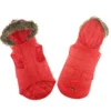 Μπουφανάκι Σκύλου Αδιάβροχο με Επένδυση της Pet Interest Κόκκινο XSmall 20cm