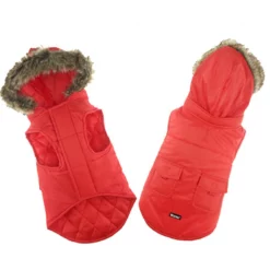 Μπουφανάκι Σκύλου Αδιάβροχο με Επένδυση της Pet Interest Κόκκινο XSmall 20cm