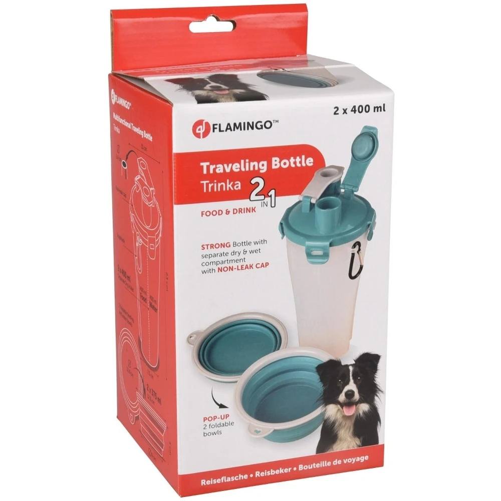 Flamingo Trinka 2 Σε 1 Παγούρι Ταξιδιού για Φαγητό και Νερό 3 Flamingo Trinka 2 Σε 1 Παγούρι Ταξιδιού για Φαγητό και Νερό - Image 3