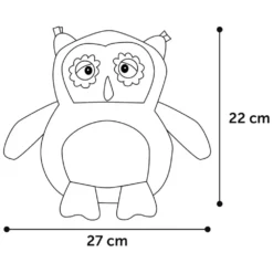 Flamingo Παιχνίδι Σκύλου Λούτρινο Κουκουβάγια Stan Owl 27x22cm -Προμήθειες Για Κατοικίδια Κατάστημα πωλήσεων 520711 1 petshop88 1000x1000w