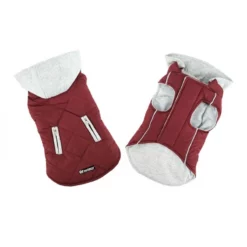 Μπουφανάκι Sportive με Κουκούλα Medium 31cm Μπορντό