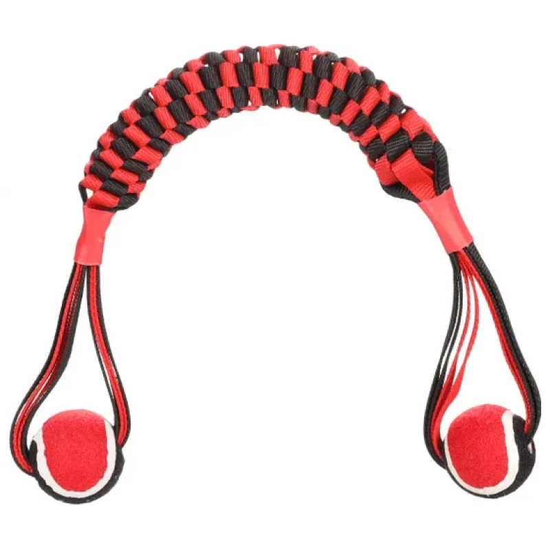 Παιχνίδι Σκύλου Flamingo Movas Tug Μπάλα με σχοινί 6x55cm 1 Παιχνίδι Σκύλου Flamingo Movas Tug Μπάλα με σχοινί 6x55cm