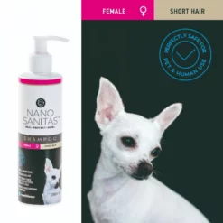 Nano Sanitas Σαμπουάν για Θηλυκούς Κοντότριχους Σκύλους 250ml -Προμήθειες Για Κατοικίδια Κατάστημα πωλήσεων 5214000847045 FEMALE SHORT 1 1000x1000 1