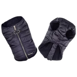 Μπουφανάκι Σκύλου Puffer Vest με Fleece XSmall 25cm Μαύρο