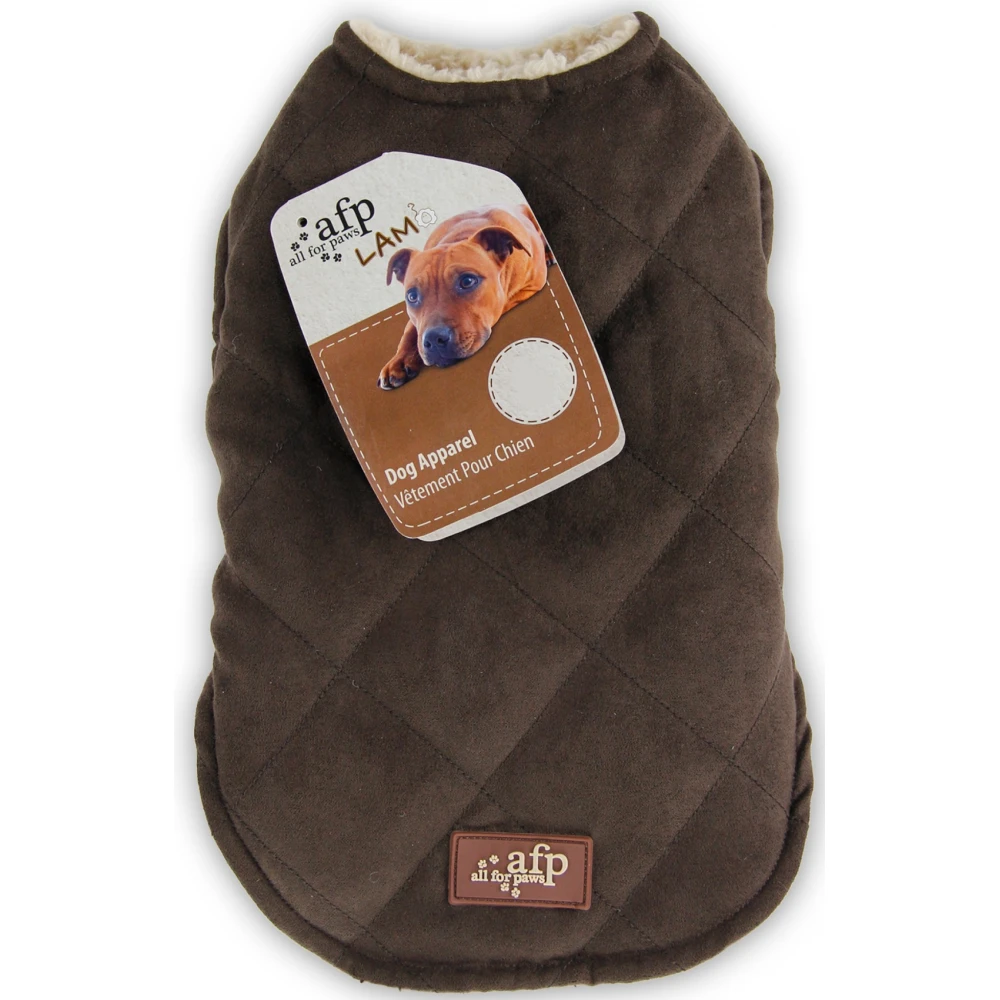 Μπουφάν Σκύλου Afp Lambswool L 35cm Καφέ 2 Μπουφάν Σκύλου Afp Lambswool L 35cm Καφέ - Image 2