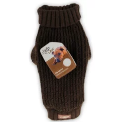 Πουλόβερ Σκύλου Afp Lambswool Fisheran L 35cm Καφέ