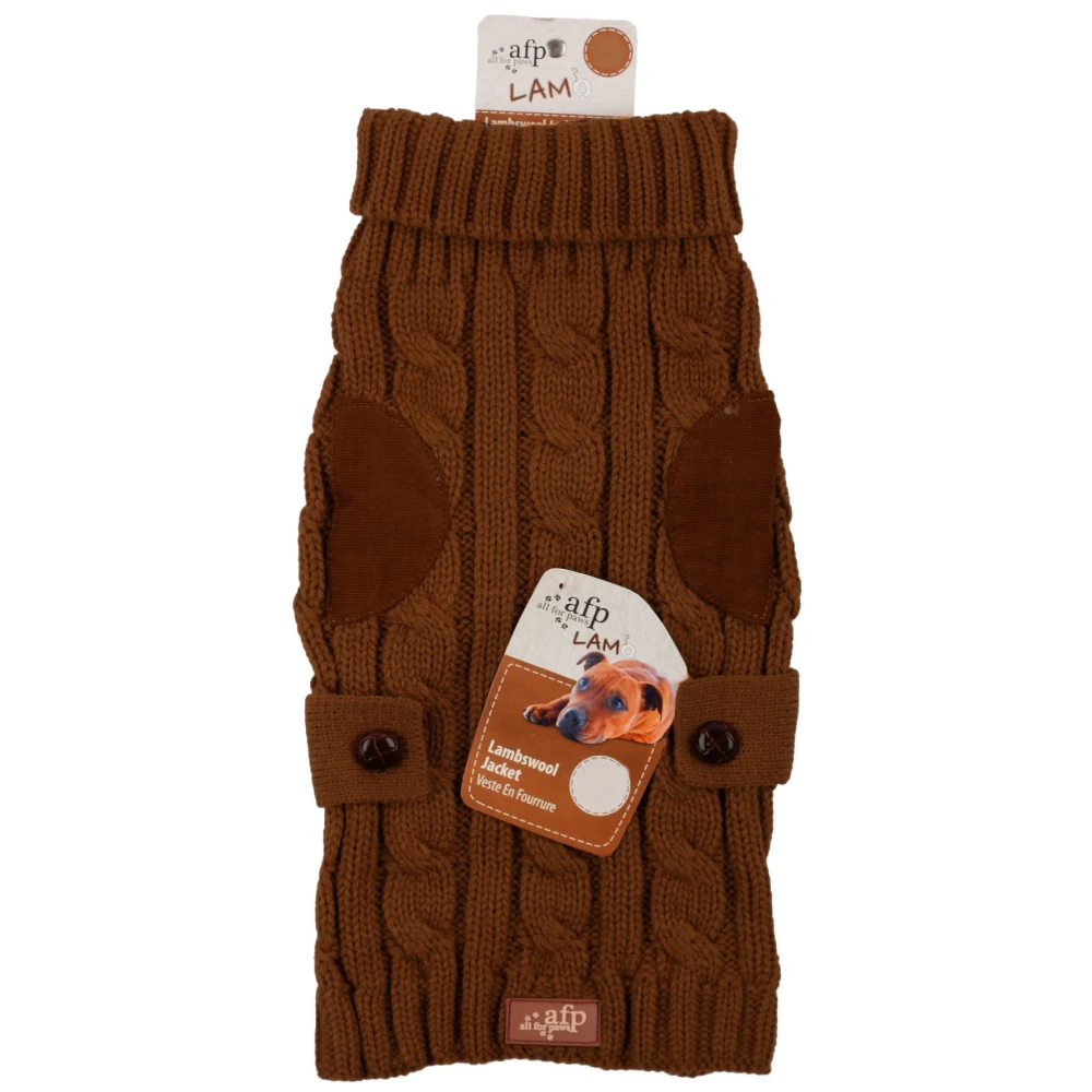 Πουλόβερ Σκύλου Afp Cord And Wool S 25cm Καφέ 2 Πουλόβερ Σκύλου Afp Cord And Wool S 25cm Καφέ - Image 2