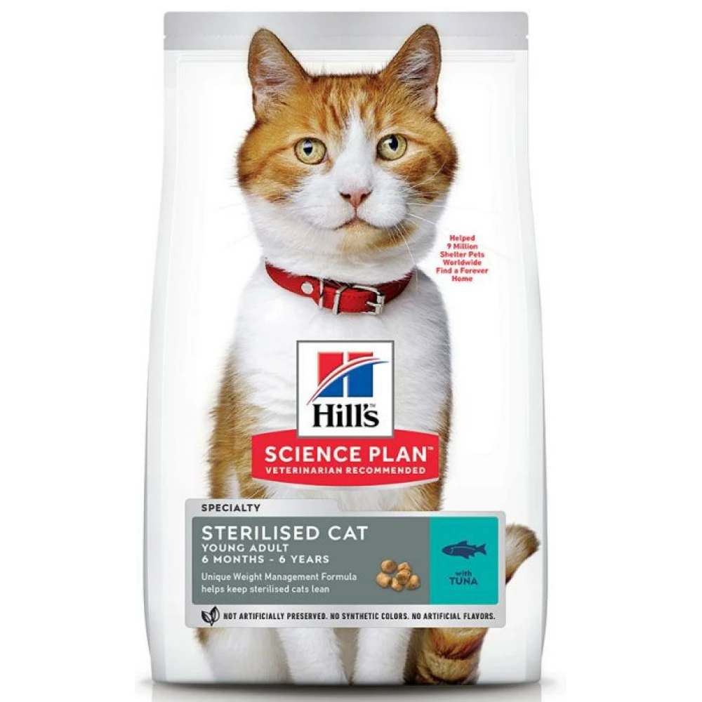 Hills Hill's Science Plan Adult Sterilised Για Γάτες με Τόνο 1,5kg (1,2kg + 300gr Δώρο) 2 Hills Hill's Science Plan Adult Sterilised Για Γάτες με Τόνο 1,5kg (1,2kg + 300gr Δώρο) - Image 2