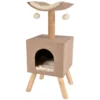 Γατόδεντρο Flamingo Scandi Tree House Beige 35x35x77cm
