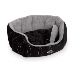 Κρεβατάκι Σκύλου και Γάτας Nobby Oval Ceno Black 55 X 50 X 21 Cm