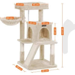 OEM Γατόδεντρο - Ονυχοδρόμιο Feandrea Cat Condo 46x46x95cm Σκούρο Γκρι -Προμήθειες Για Κατοικίδια Κατάστημα πωλήσεων 71sAsZVDgKL. AC SL1500 1000x1000w