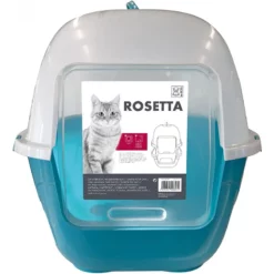 Κλειστή Τουαλέτα Γάτας M-PETS Rosetta Large 62x53x56cm Τυρκουάζ