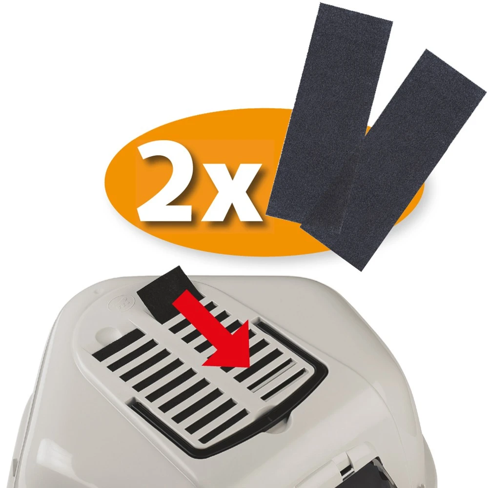 Κλειστή Γωνιακή Τουαλέτα Γάτας Mika της Ferplast (57,5 X 51,5 X H 42 Cm) Μαύρο 3 Κλειστή Γωνιακή Τουαλέτα Γάτας Mika της Ferplast (57,5 X 51,5 X H 42 Cm) Μαύρο - Image 3