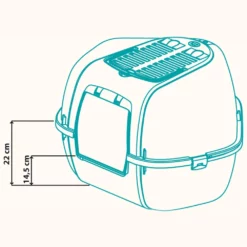 Κλειστή Γωνιακή Τουαλέτα Γάτας Mika της Ferplast (57,5 X 51,5 X H 42 Cm) Μαύρο 7 Κλειστή Γωνιακή Τουαλέτα Γάτας Mika της Ferplast (57,5 X 51,5 X H 42 Cm) Μαύρο -Προμήθειες Για Κατοικίδια Κατάστημα πωλήσεων 72038099w1 0003 3 2 1000x1000 3