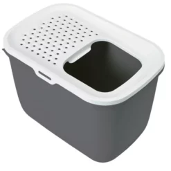 Προμήθειες Για Κατοικίδια Κατάστημα πωλήσεων 25 Κλειστή τουαλέτα γάτας Savic Hop In 58x39x39cm Μαύρο