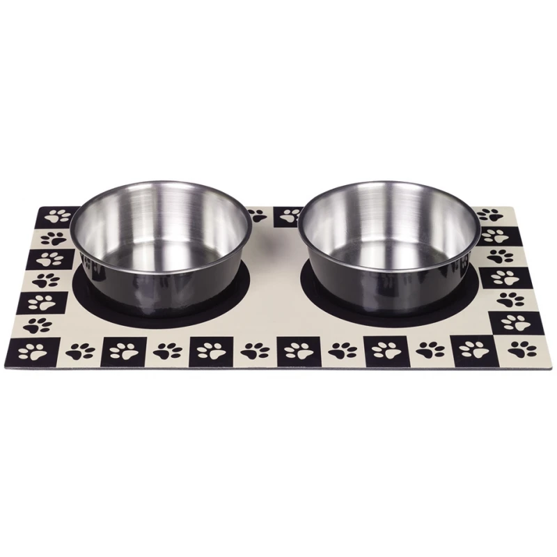 Nobby Σετ Μπολ 2x920ml με μαγνητική βάση Black 1 Nobby Σετ Μπολ 2x920ml με μαγνητική βάση Black