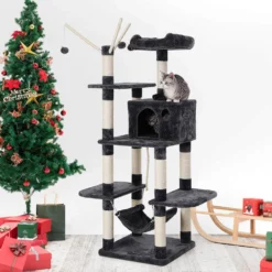 OEM Γατόδεντρο - Ονυχοδρόμιο Big Tower Blue 158cm -Προμήθειες Για Κατοικίδια Κατάστημα πωλήσεων 81EbRe7nDjL 1000x1000 1