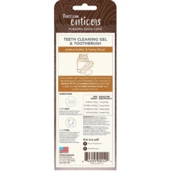 Tropiclean Teeth Cleaning Gel Με Οδοντόβουρτσα Peanut Butter And Honey Large -Προμήθειες Για Κατοικίδια Κατάστημα πωλήσεων 821103 1 1000x1000h