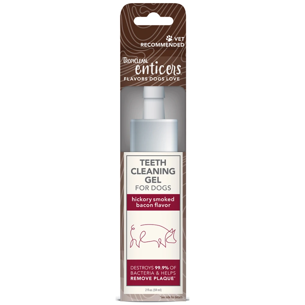 Tropiclean Teeth Cleaning Gel Hickory Smoked Bacon 59ml 2 Tropiclean Teeth Cleaning Gel Hickory Smoked Bacon 59ml - Image 2