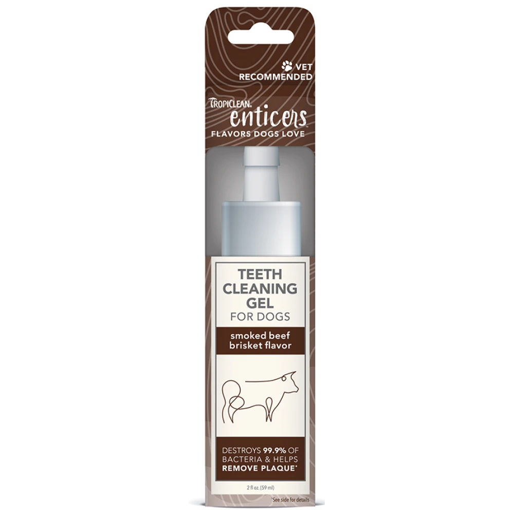 Tropiclean Teeth Cleaning Gel Smoked Beef Brisket 59ml 2 Tropiclean Teeth Cleaning Gel Smoked Beef Brisket 59ml - Image 2
